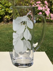 Clear Lemon Pitcher glass art by cynthia myers